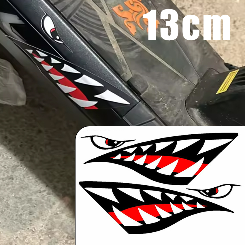 Car Accessories Jdm - Autocollant de voiture JDM Shark Mouth