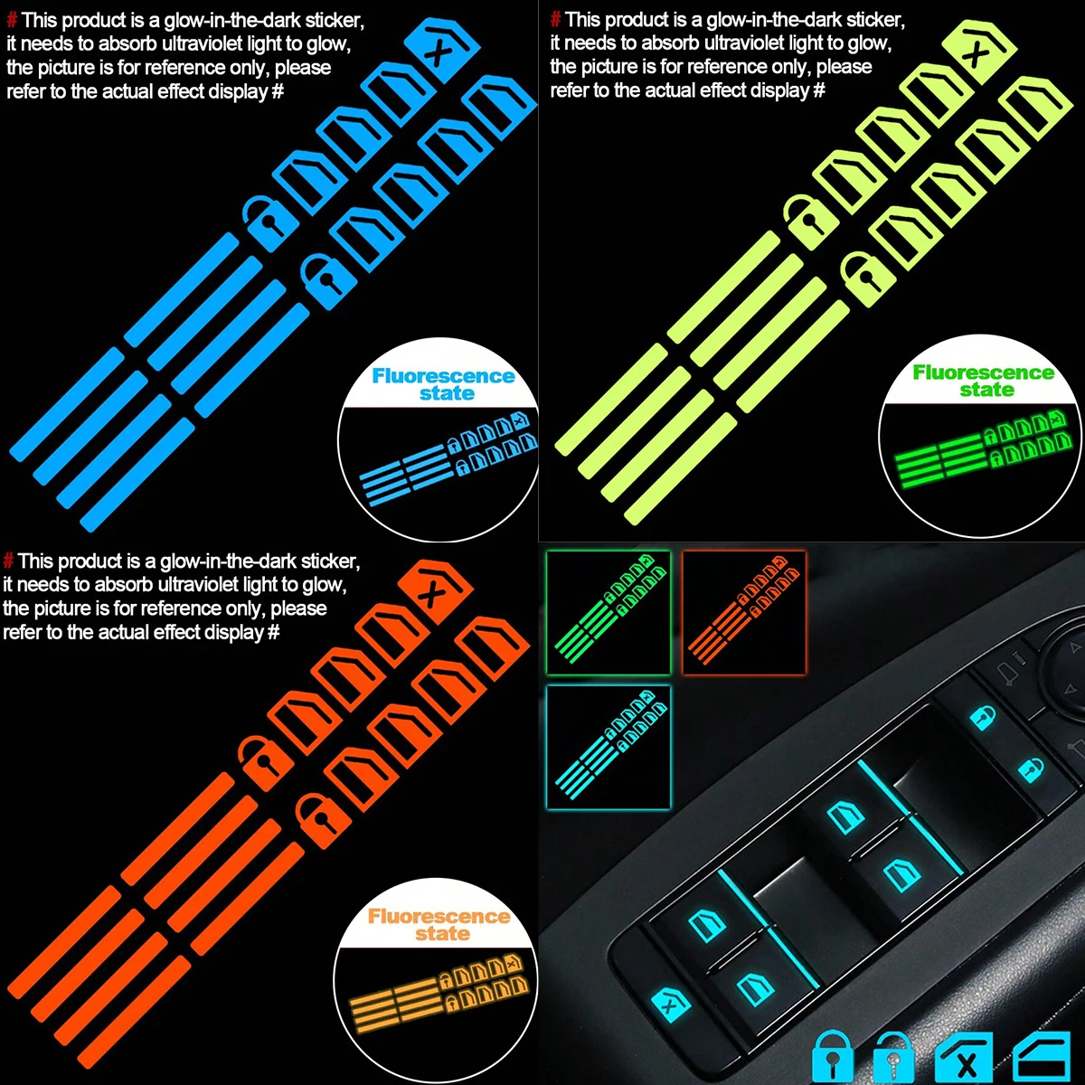 18 autocollants lumineux pour  - Car Accessories Ebay avis et prix